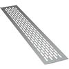 sossai® Griglia di ventilazione in alluminio - Alucratis (1 pezzo) | Rettangolare - dimensioni: 44 x 8 cm | Colore: alu | areazione