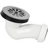 Cofan Piletta di scarico con sifone per piatto doccia | Foro da 60 mm | Piletta da ø82 mm | Uscita da Ø40 mm | Guarnizione conica riduttrice da Ø32 mm