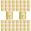 HONXUN 50 ganci autoadesivi multiuso per asciugamani, ganci adesivi extra forti per bagno e cucina (50, oro)
