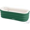 Tubble® Royale, vasca da bagno gonfiabile verde smeraldo, 255 litri, vasca da bagno pieghevole per adulti fino a 188 cm, montaggio in 1 minuto, per interni ed esterni, spa e bagno di ghiaccio