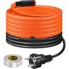 BDDFOTO Cavi Termici Per Tubi, BDDFOTO Antigelo, 25 W/m Per Serbatoi d'Acqua e Giardino, Autorregolanti, 5 m