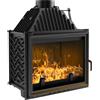 KRATKI Caminetto in ghisa KRATKI AMELIA 21 kW Ø200, inserto a legna ad alta potenza, EcoDesign BImSchV 2, camino a legna robusto ed efficiente per grandi ambienti