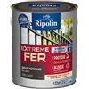 Ripolin - Vernice per ferro da esterno, glicero, antiruggine, senza sottostrato diretto sulla ruggine, resistente alle intemperie, ai raggi UV e agli urti, lucida, 2 l, marrone normale