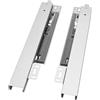 VADANIA Guide per Cassetti a Montaggio Inferiore, Push-to-open, Portata 40 kg, Estrazione Totale a 3 Sezioni, 500 mm Guide Sottopiano a Scomparsa, 1 Paio