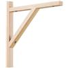 LaMorell LightDesign Supporto a Muro in Legno per lampade a Sospensione con cavo elettrico tessuto. (Supporto in legno naturale)