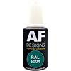 Alex Flittner Designs Penna per vernice RAL 6004 Blu Verde satinato 20ml Penna di riparazione Acrilico Vernice per ritocchi Vernice di riparazione Legno Metallo Mobili Bagno