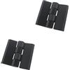 BAZAC 2 cerniere per mobili in lega di zinco nere cerniere per ante, cerniere per porte fai da te, cerniera angolare resistente 50 x 50 mm per armadi da cucina