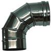 MBM Curva regolabile 0-90 canna fumaria DN 180 tubo acciaio inox 316