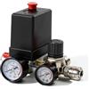 PORFOYO Regolatore di pressione, pressostato compressore, 220 V, 120 psi, compressore con manometro, valvola di controllo e valvola di sicurezza, regolatore interruttore compressore valvola di controllo per