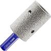 SHDIATOOL Diamantate Frese per Piastrelle Fresa Diamantata 25MM con adattatore a codolo HEX per l'allargamento la rettifica e la sagomatura di piastrelle in gres marmo ceramica e granito