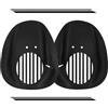 Generic Set di pagaie da nuoto da 19,8 cm, ergonomici, per allenamento di velocità, fitness, piscina, allenamento, sport, regalo per uomini, donne e bambini