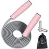 PROIRON Corda per Saltare Pesante con Peso Professionale Rimovibile da 2 x 100g-Regolabile Skipping Rope per Perdita di Peso, Fitness, Crossfit, Boxe-Jump Rope per Bambini/Adulti (GRIGIO)