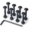 Loaded Boards Button Head Longboard Skateboard Hardware Bolt Pack w/Hex Tool (1 inch)