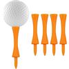 LWMLWM Tee da Golf Arancione in plastica, 70mm Tees da Golf, 100 Pezzi Castle Tees Golf (2-3/4)