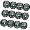 ZAWELIYO Accessorio di Sopravvivenza per Mini Bussola in Plastica Portatile Leggero da 20 Mm 12 Pezzi per Campeggio Escursionistico