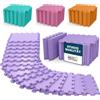 Forever Myself Tappetino protettivo per pavimento fitness per allenamento a casa e palestra, 1,5 metri quadrati, tappetino puzzle, 18 pezzi con bordi