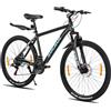 HH HILAND HILAND Mountain Bike 26 Pollici, MTB Hardtail con Telaio in Alluminio, 21 Velocità con Freni a Disco, Bicicletta per Adulti Uomo e Donna, Bianco