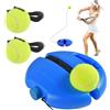 Funmo Set di Allenamento per Tennis con Base di Rimbalzo e 2 Palle da Rimbalzo, Allenamento in Gomma per Tennis, Strumento di Allenamento per Tennis per Adulti, Bambini, Giocatori Principianti