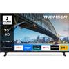Thomson Smart TV 32" HD Ready DLED Google TV Wi-Fi HDR Classe E Nero 32HG2S15K