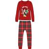Disney Pigiama Natale Disney Family Ragazze Disney Cod. DYC3827 - rosso