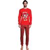 Disney Pigiama Natale Disney Family Uomo Disney Cod. DYK2683 - rosso