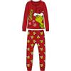 Disney Pigiama Grinch Family Bimba 3-10a Disney Cod. GRG2680 - rosso