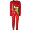 Disney Pigiama Grinch Family Ragazzi Disney Cod. GRR3824 - rosso
