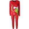 Disney Pigiama Grinch Family Ragazze Disney Cod. GRR3825 - rosso