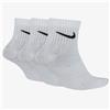 Nike U Nk Everyday Ltwt Ankle Calzini Uomo 3 Paia Nike Cod. SX7677 - bianco