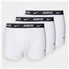 Nike Trunk 3pk Boxer Uomo 3 Pezzi Nike Cod. 0000KE1008 - bianco