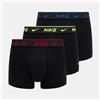 Nike Trunk 3pk Boxer Uomo 3 Pezzi Nike Cod. 0000KE1008 - nero