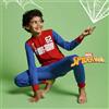 Disney Pigiama Lungo Cotone Spiderman Bimbo 3-10a Disney Cod. MV40M7701 - rosso