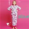 Disney Pigiama Lungo Cotone Stitch Bimba 3-10a Disney Cod. DY50L1824 - bianco