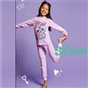 Disney Pigiama Lungo Cotone Stitch Bimba 3-10a Disney Cod. DY50L1824 - rosa