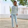 Jadea Pigiama Lungo Donna Jadea Cod. 3229 - verde