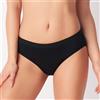 Cotonella Slip Assorbente Lavabile Flusso Moderato Cotonella Cod. ADB62 - NERO