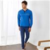 GRANCHIO Pigiama Lungo Uomo GRANCHIO Cod. GP1141 - azzurro
