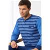 GRANCHIO Pigiama Lungo Uomo GRANCHIO Cod. GP1142 - blu