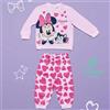 Disney Pigiama Lungo Cotone Minnie Neonata 12m-30m Disney Cod. DY32K4157 - rosa