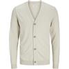 JACK JONES Cardigan Felpato Uomo JACK JONES Cod. 12257492 - BEIGE