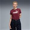 Puma Ess No. 1 Logo Tee Tshirt Donna Puma Cod. 682371 - bordeaux