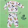 Disney Pigiama Lungo Cotone Disney Baby Neonato 12m-30m Disney Cod. DY32P4250 - bianco