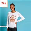 Disney Pigiama Lungo Cotone Trudi Ragazza 12-16a Disney Cod. TRD3847C - bianco