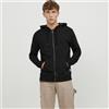 JACK JONES Cardigan Felpato Uomo JACK JONES Cod. 12181901 - nero