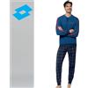 Lotto Pigiama Lungo Uomo Lotto Cod. LP1227 - azzurro