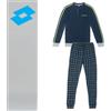 Lotto Pigiama Lungo Uomo Lotto Cod. LP1227 - blu