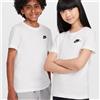 Nike K Nsw Tee Emb Futura Lbr Tshirt Ragazzi 6-16a Nike Cod. FZ5177 - bianco