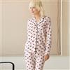 Jadea Pigiama Lungo Aperto Donna Jadea Cod. 3298 - rosa