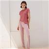 Jadea Pigiama Mm Pantalone Lungo Donna Jadea Cod. 3304 - rosa