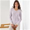GRANCHIO Pigiama Lungo Donna GRANCHIO Cod. GP5120 - viola